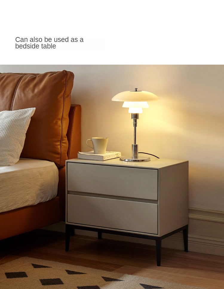 Poplar Solid wood TV side cabinet Bedside table Italian style"