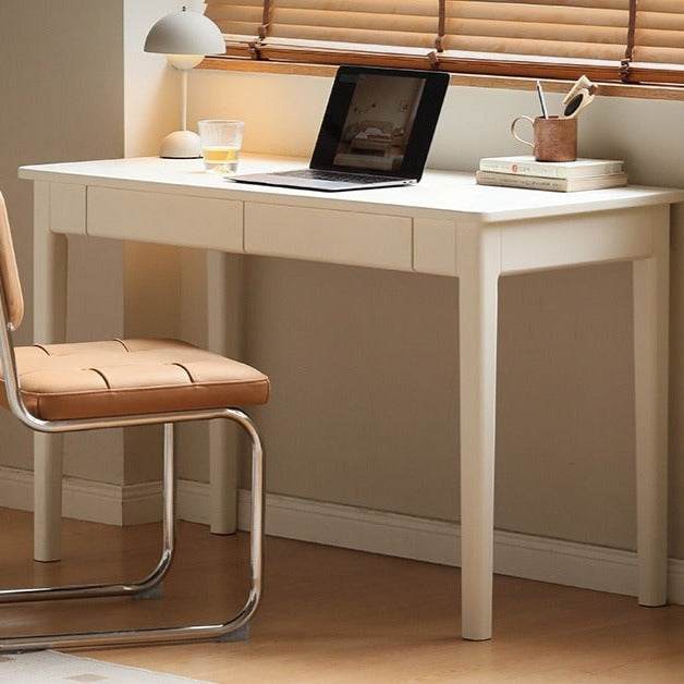 Poplar Solid Wood Office Desk with Drawer