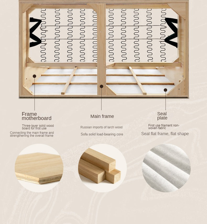 Leather Straight White Italian Sofa.