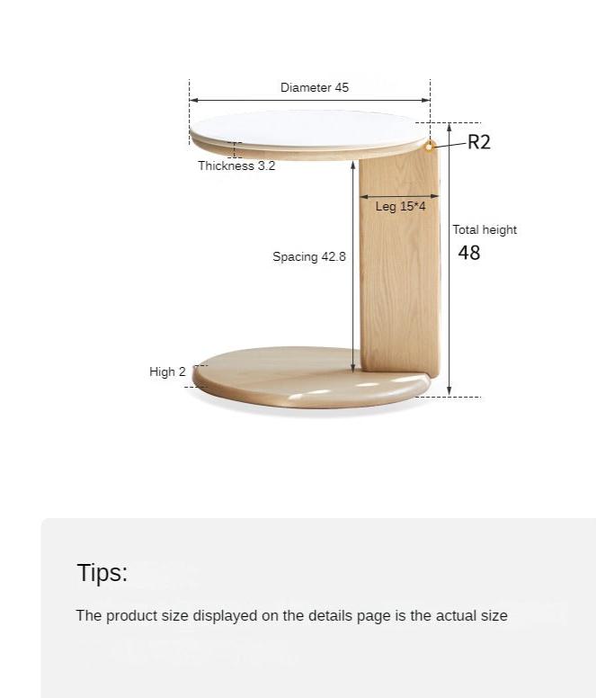 Oak, Ash, Poplar Solid Wood Slate Coffee Table