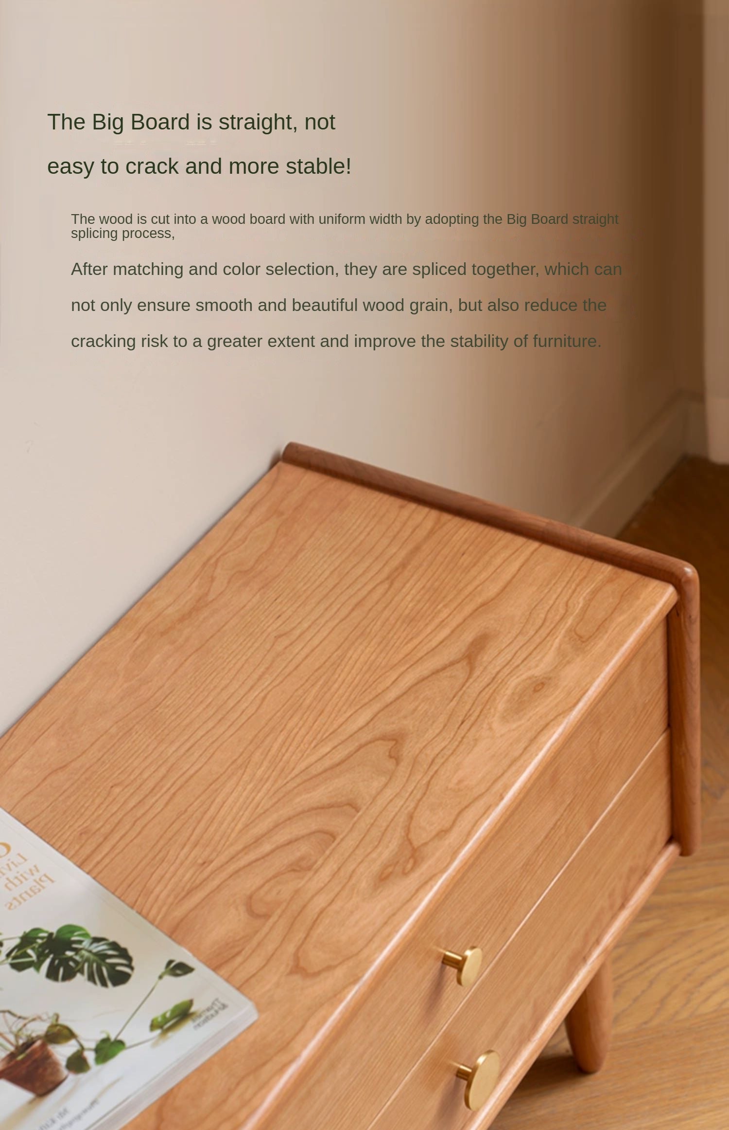 Cherry Solid Wood TV Stand.