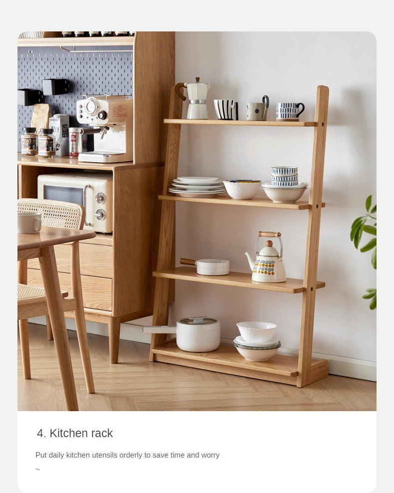 Oak, Beech Solid Wood Bookshelf Racks