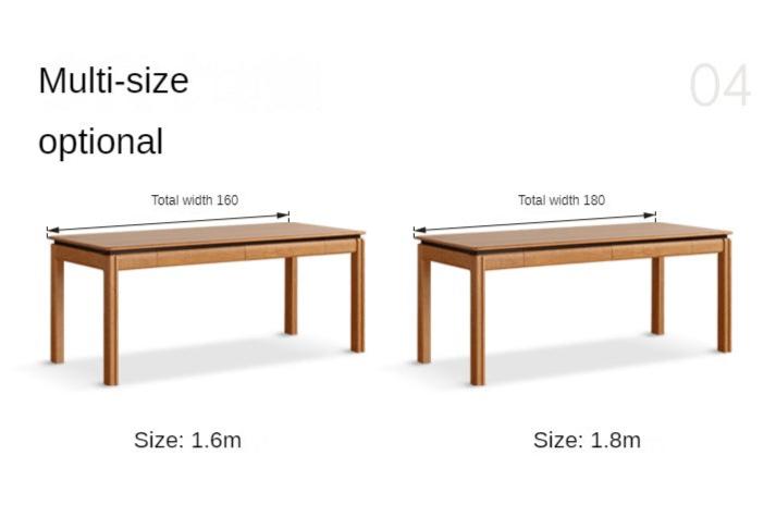 Cherry Solid Wood Color Large Office Desk