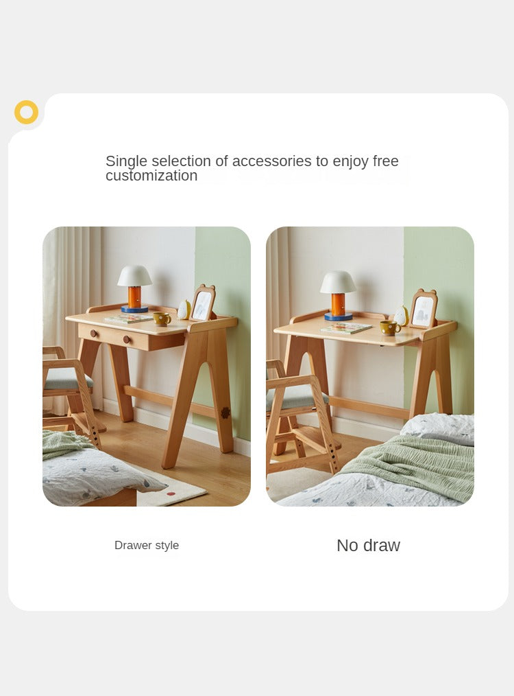 Beech Solid Wood Pure Children's Desk