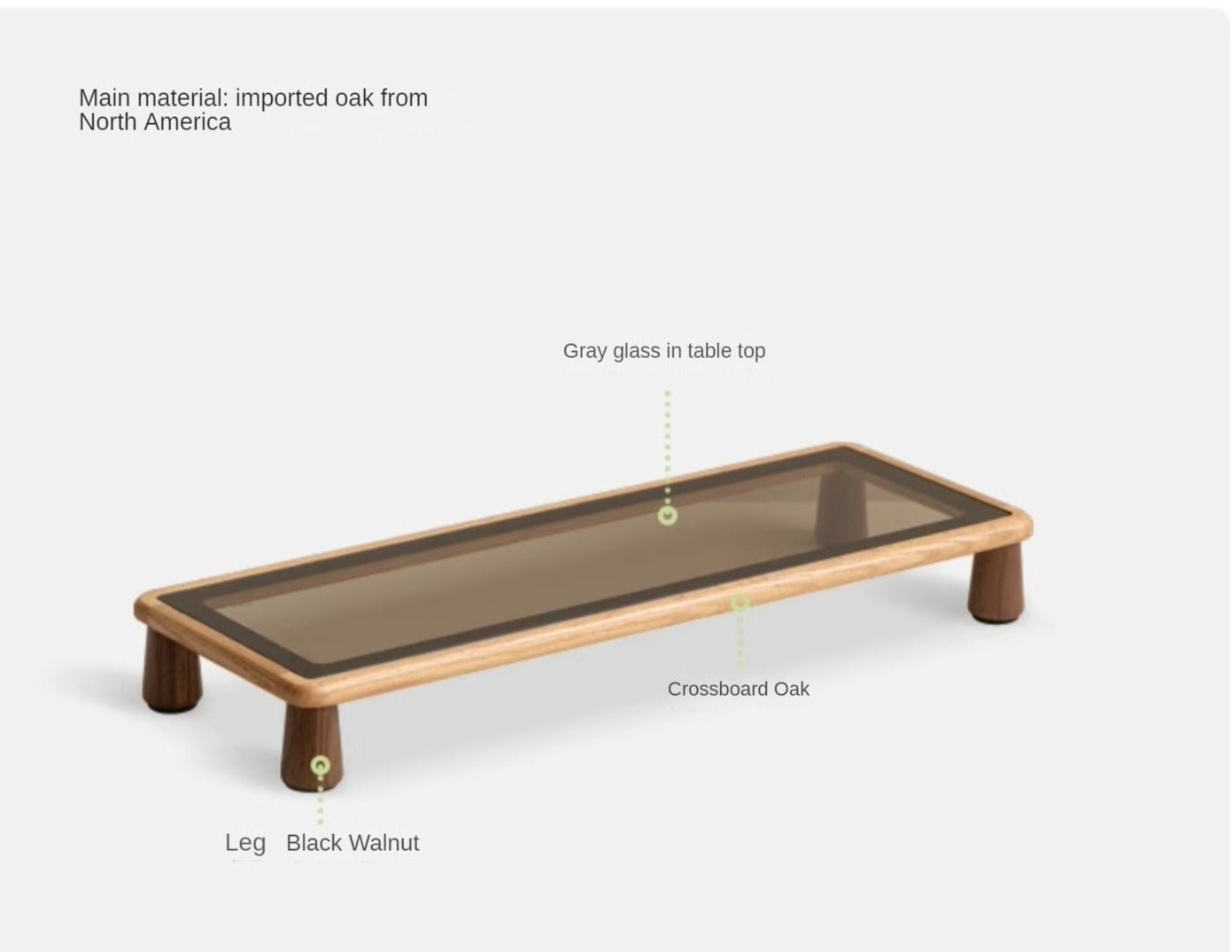 Solid Rubberwood, Oak Solid Wood Office Table Bracket
