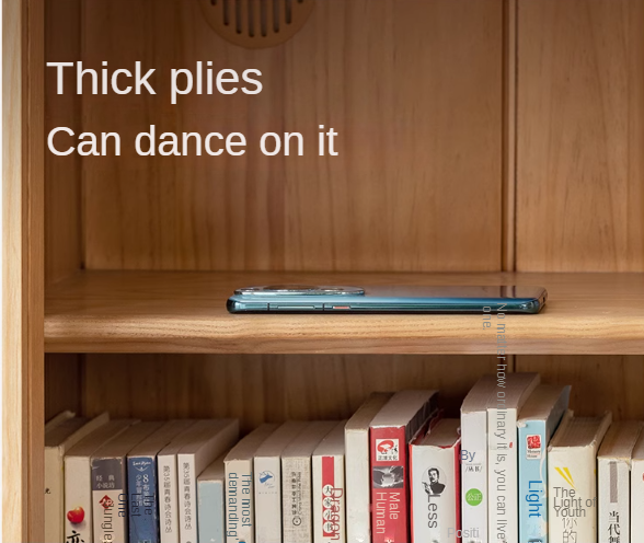 Ash solid wood modern glass floor cabinet.