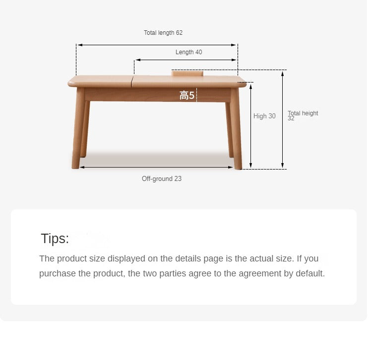 Oak Solid Wood Bay Window Table