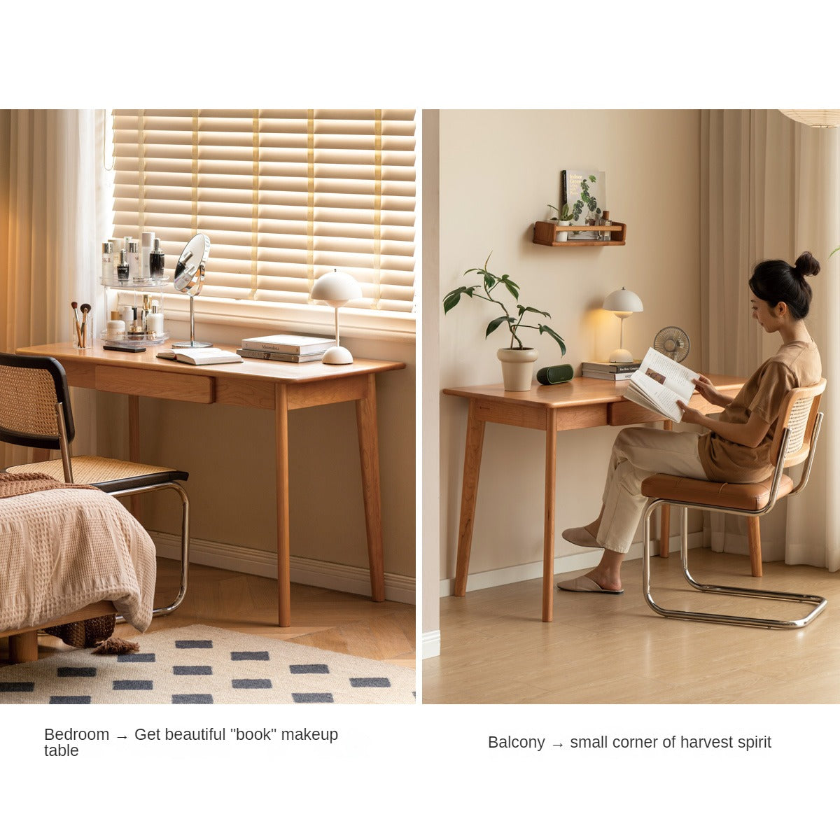 Cherry Wood FAS Grade Office Desk with Drawers