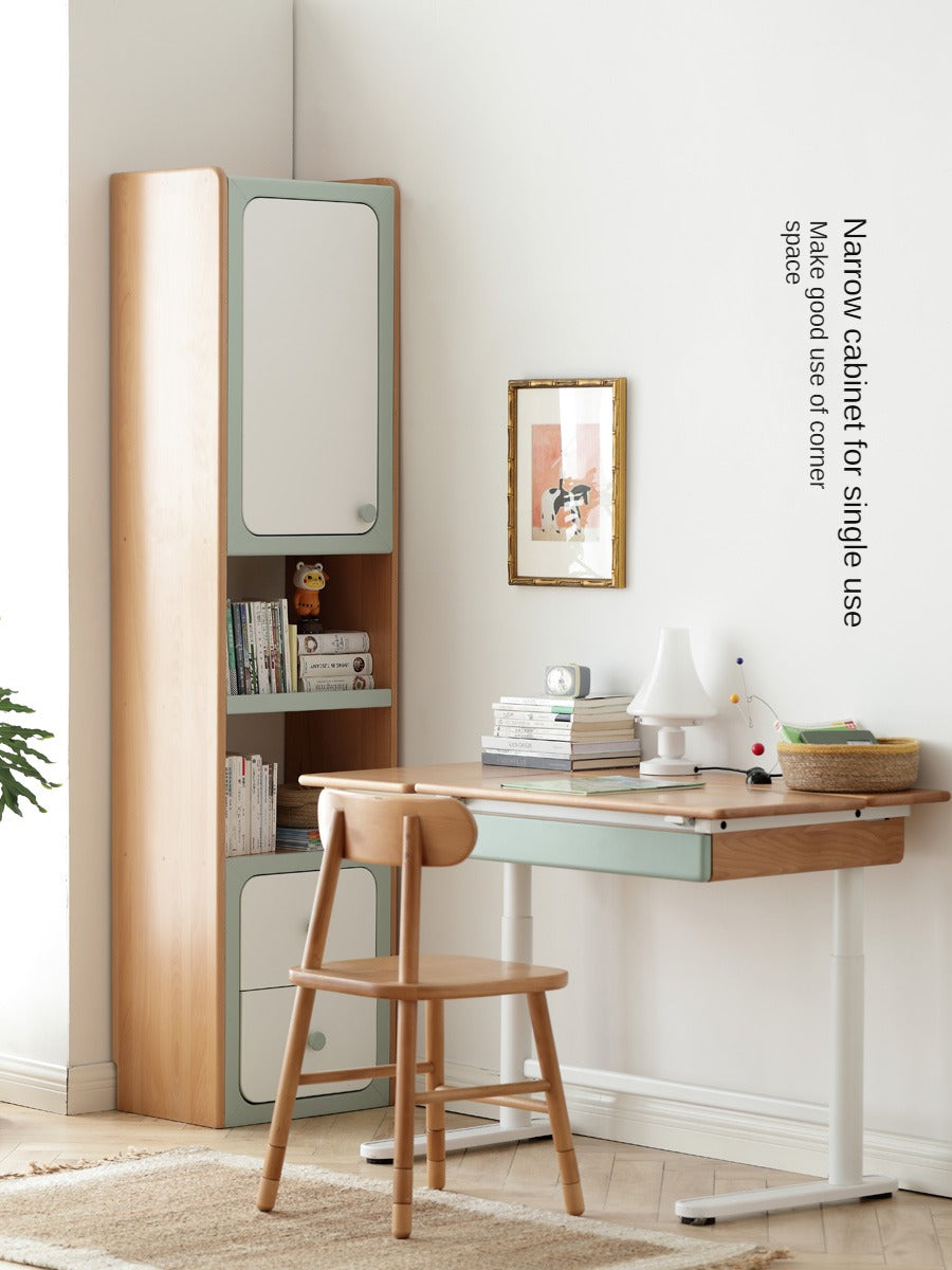 Beech Solid Wood Children's Combination Cabinet Multi-Functional