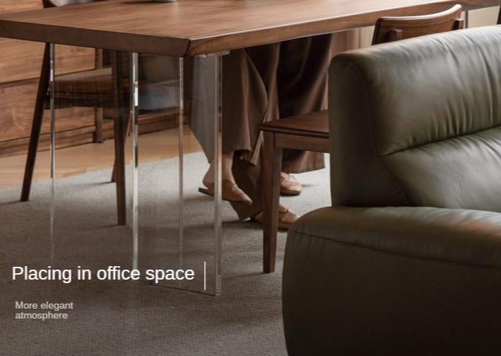 Black Walnut Solid Wood Natural Edge Large Board Dining Table