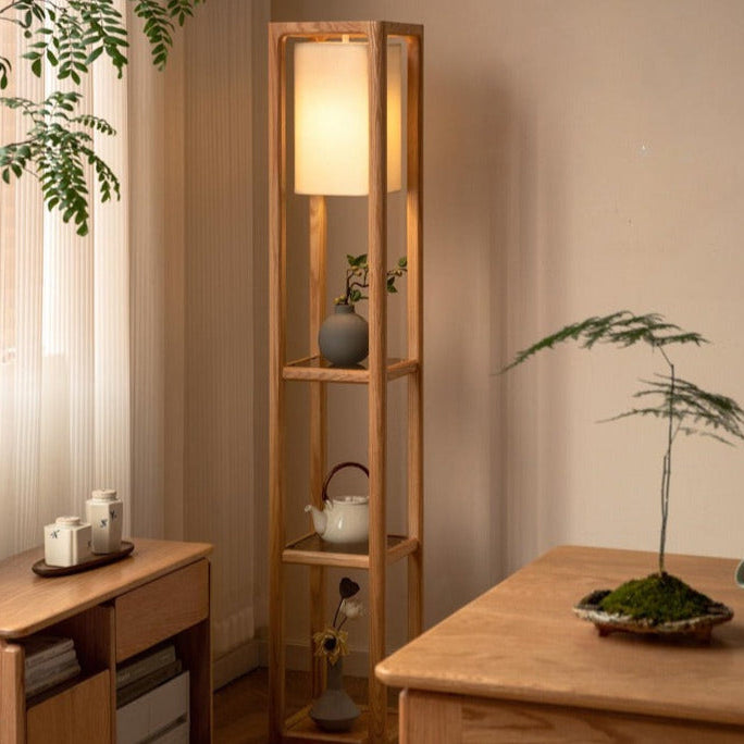 Oak Solid Wood bright lamp