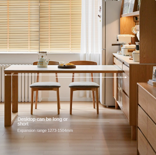 Oak Solid Wood Rock Plate Dining Sideboard