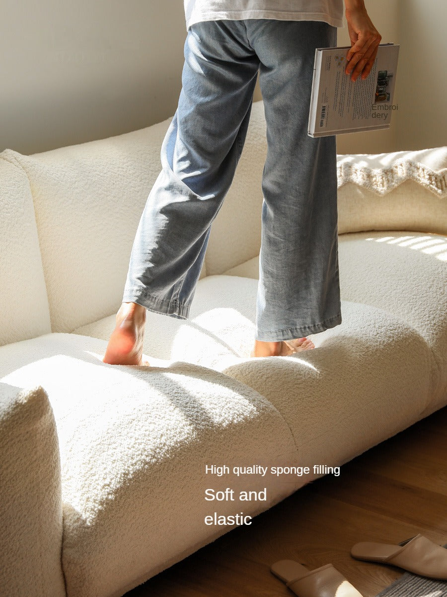 Velvet Wabi-sabi Style Sofa.