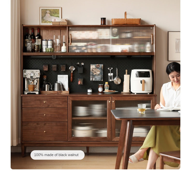 Black Walnut , South American Walnut, Catalpa Solid Wood Sideboard, Buffet Cabinet