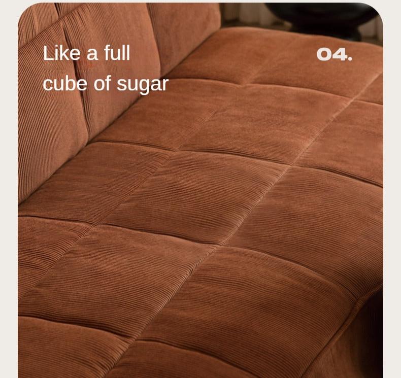 Fabric Sofa Antique Style Telescopic Dual-purpose Sofa.