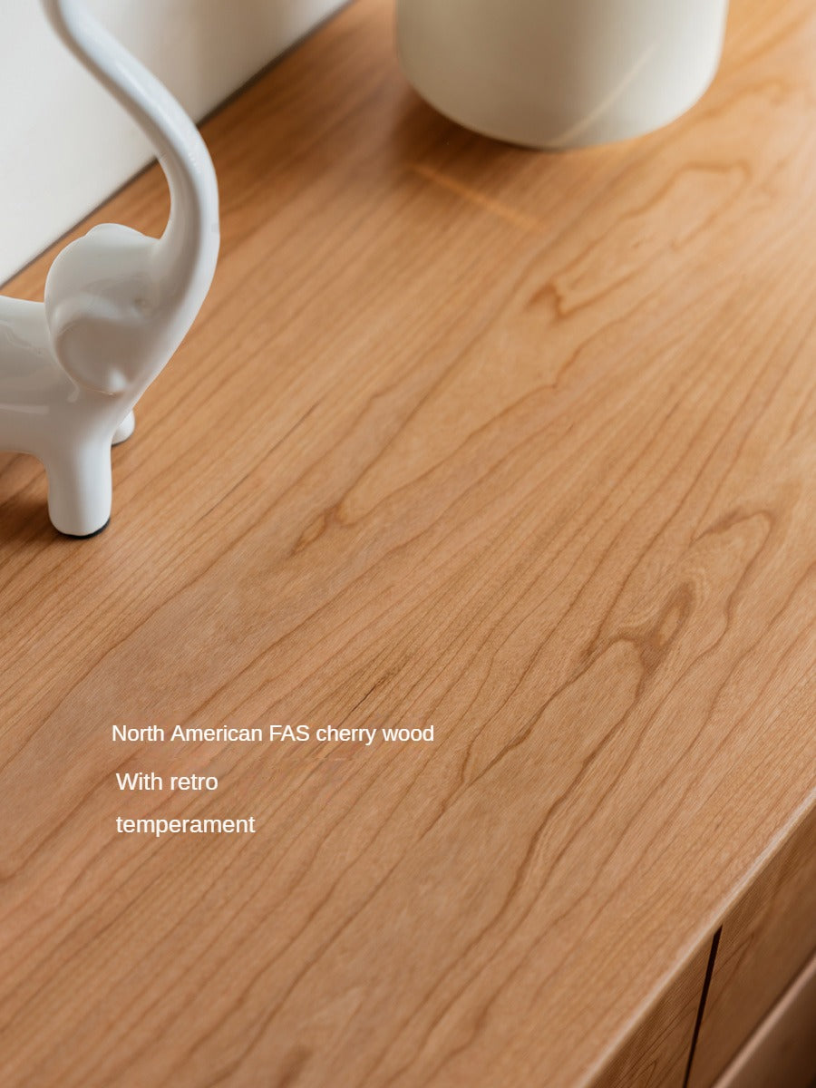 Cherry Solid Wood Vintage Dresser, Drawer