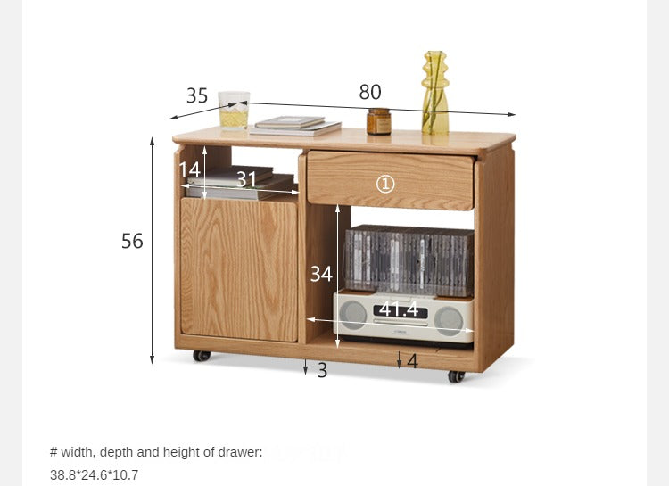 Oak, Ash Solid Wood USB Office Desk