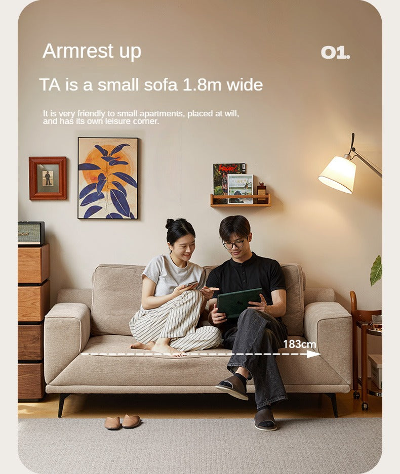 Fabric Sofa Modern Folding Dual-purpose Sofa.