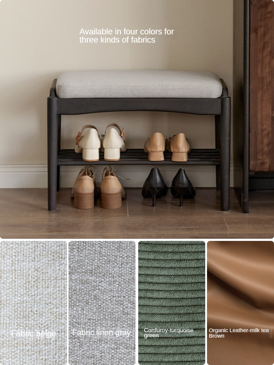 Oak Solid Wood Shoe Changing Bench