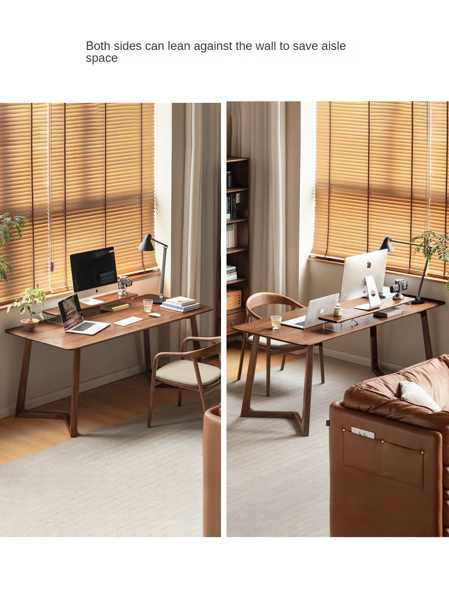 Black Walnut, Oak Solid Wood Rectangular Dining Table