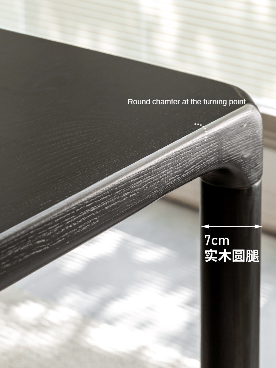 Black Nordic Ash solid wood Dining table "