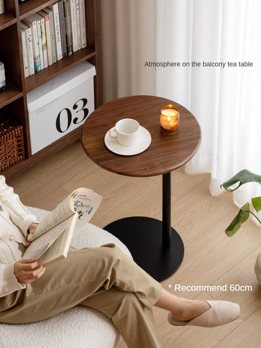 Black Walnut, Oak Solid Wood Side Table Modern