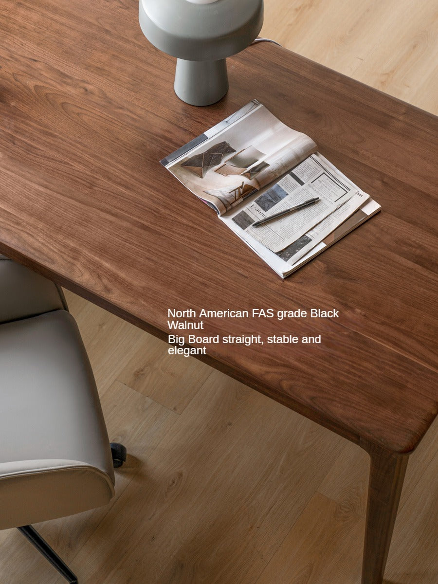 Black Walnut, Ash, Oak, Sandalwood Solid Wood Office Desk, Long Table