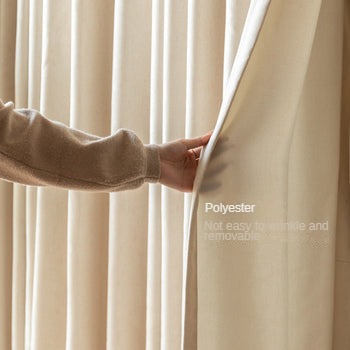 Oak, Solid Rubberwood Wardrobe Curtain Design.
