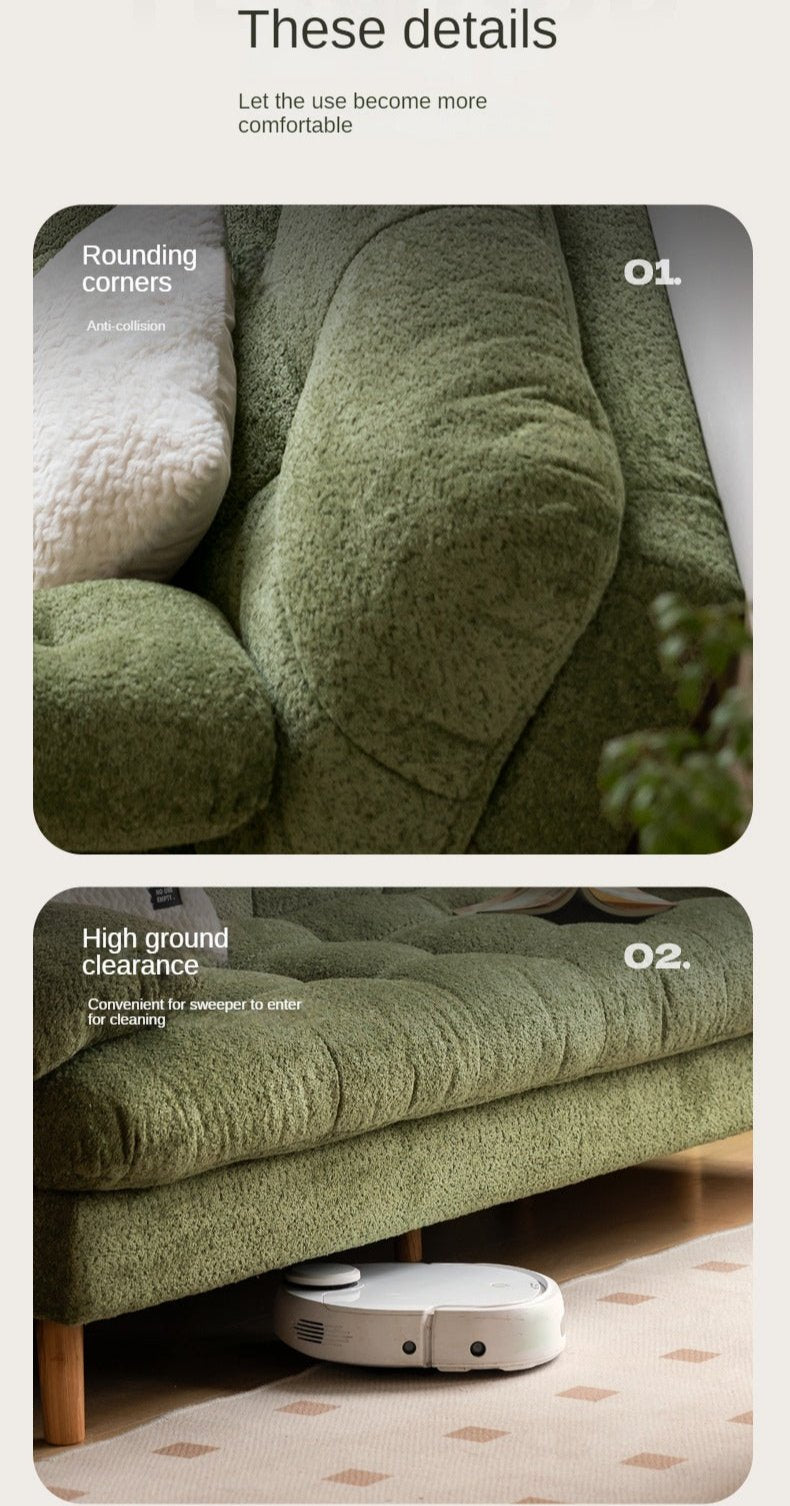 Fabric Sleeper Sofa Modern Simple