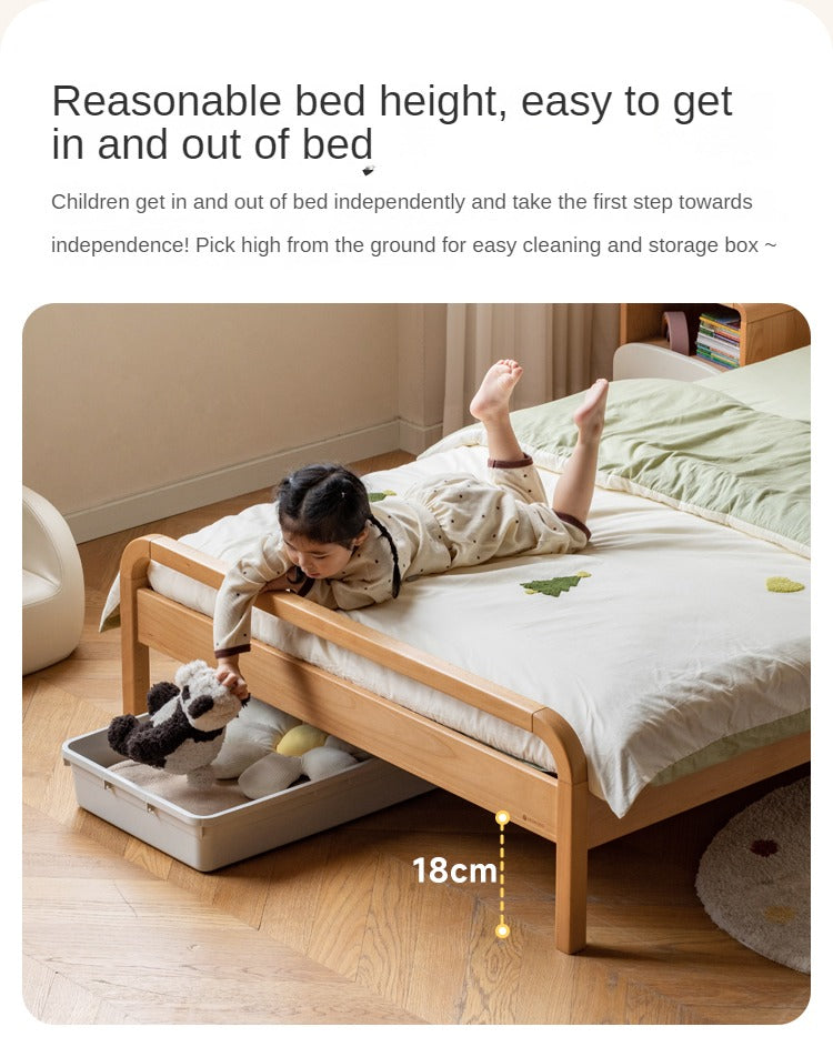 Beech solid wood kids bed