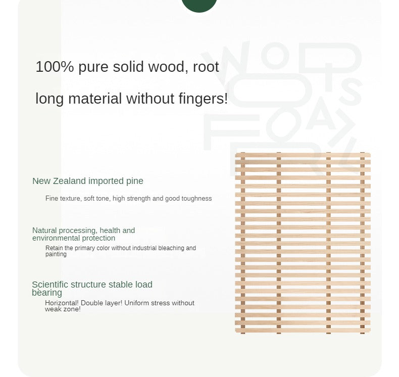 Oak Solid Wood Box Bed Storage Bed Technology Loth, Fabric