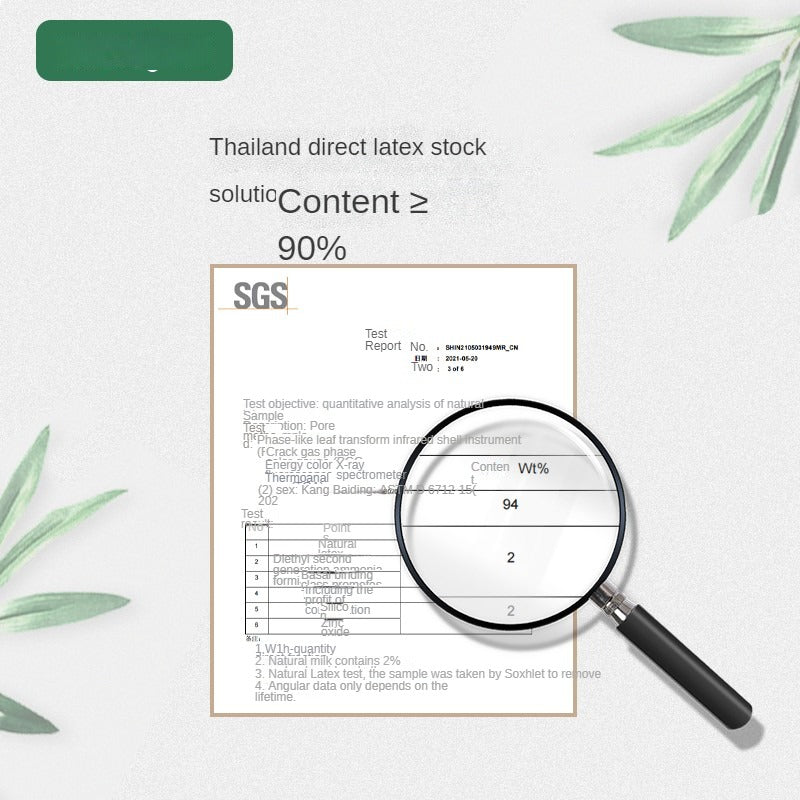 Thai Latex Zero-Glue Mattress Antibacterial and Anti-Mite Soft Mattress 7.5CM, 5CM