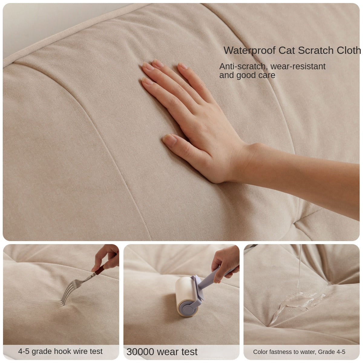 Fabric Sofa Cat Claw Cloth Electric Sofa.