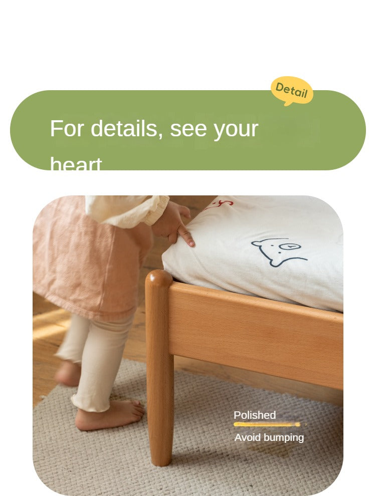 Beech solid wood Children's Soft Bed<