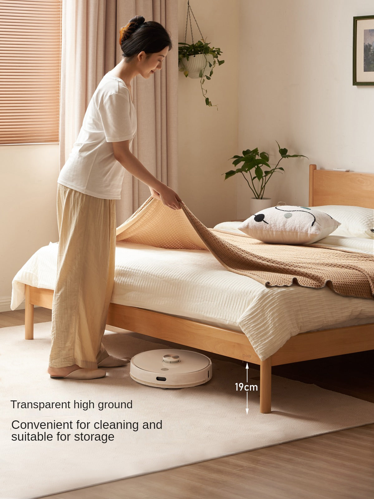 European Beech Solid Wood Bed