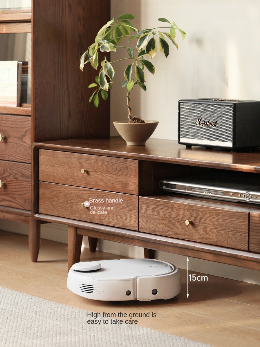 Oak Solid Wood Nordic Modern TV Stand