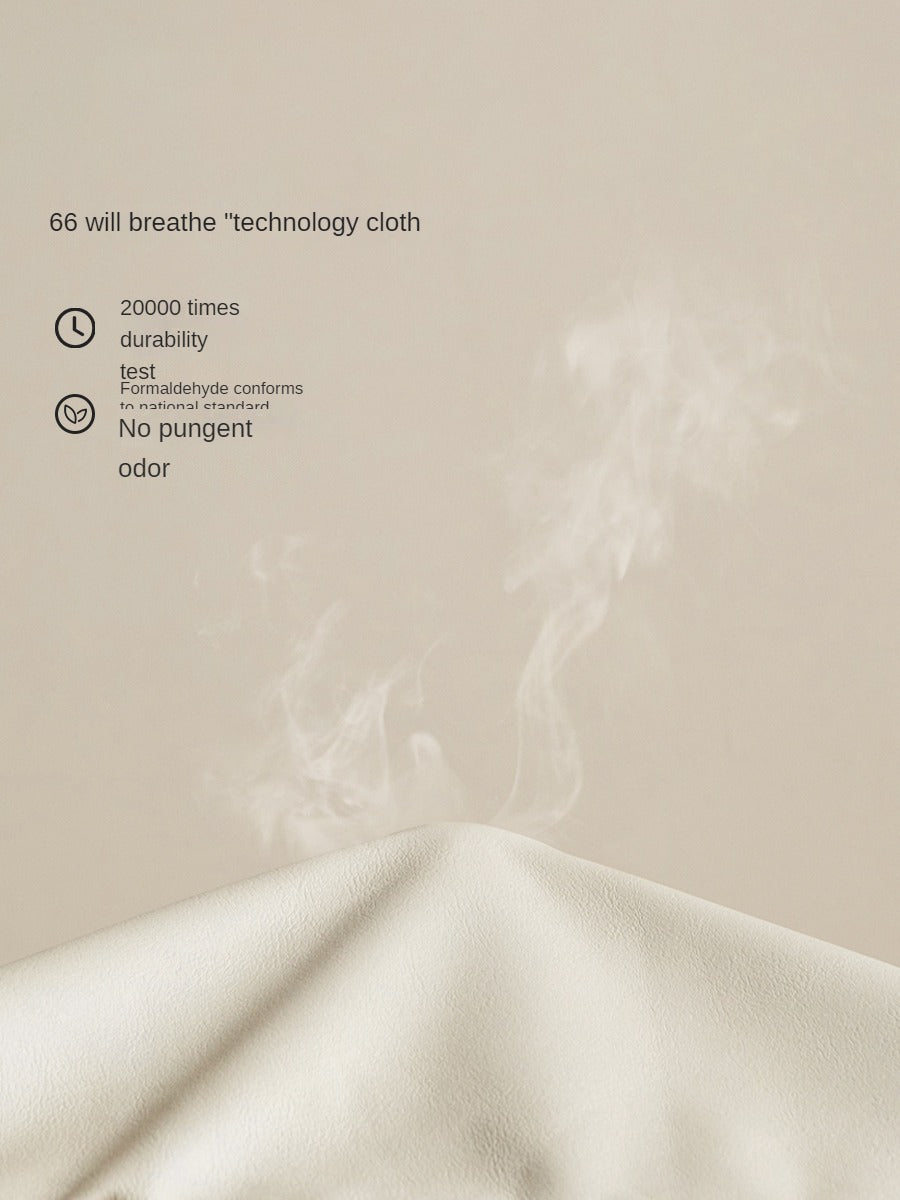 Oak Solid Wood Technology Cloth Modern and Simple Bed