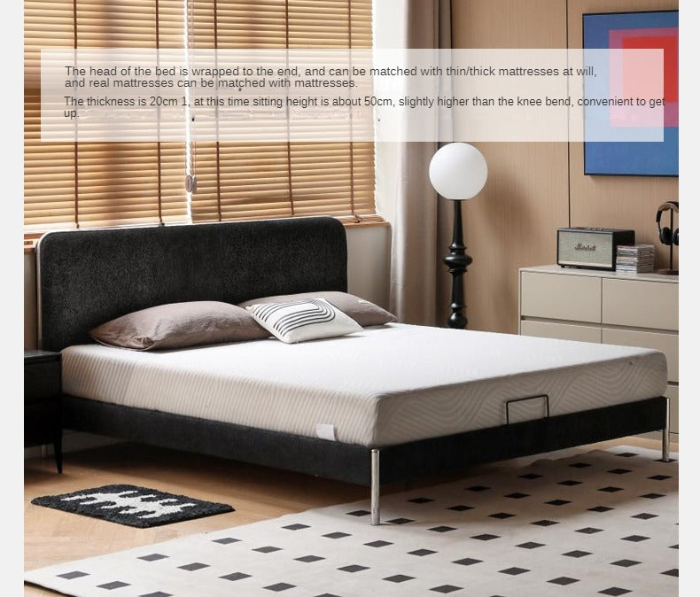 Fabric Bed Bauhaus Style Soft Bed