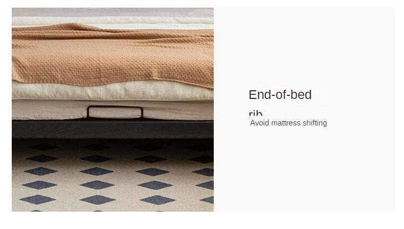 Oak Solid Wood Bed Simple platform bed, headboard-free bed