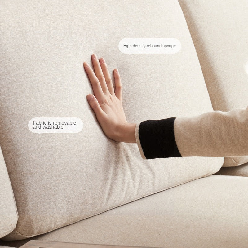 Ash Solid Wood Sofa Single Armchair-