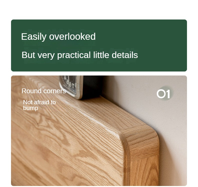 Rubber wood, Oak Solid Wood Suspended Bed