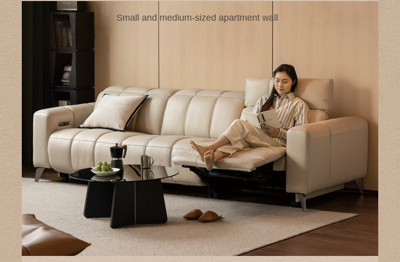 Electric Leather Zero Wall Function Sofa.