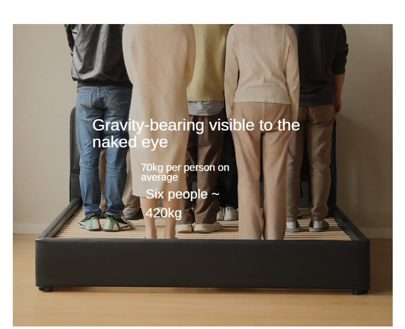 First Layer Of Yellow Cowhide Black Bed