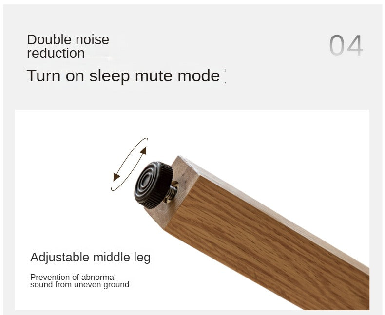 Oak, Ash Solid Wood Leather Soft Bed Italian Light Luxury.