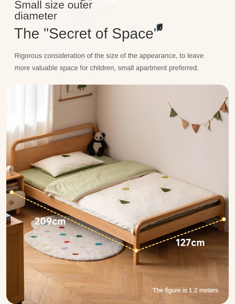 Beech solid wood kids bed