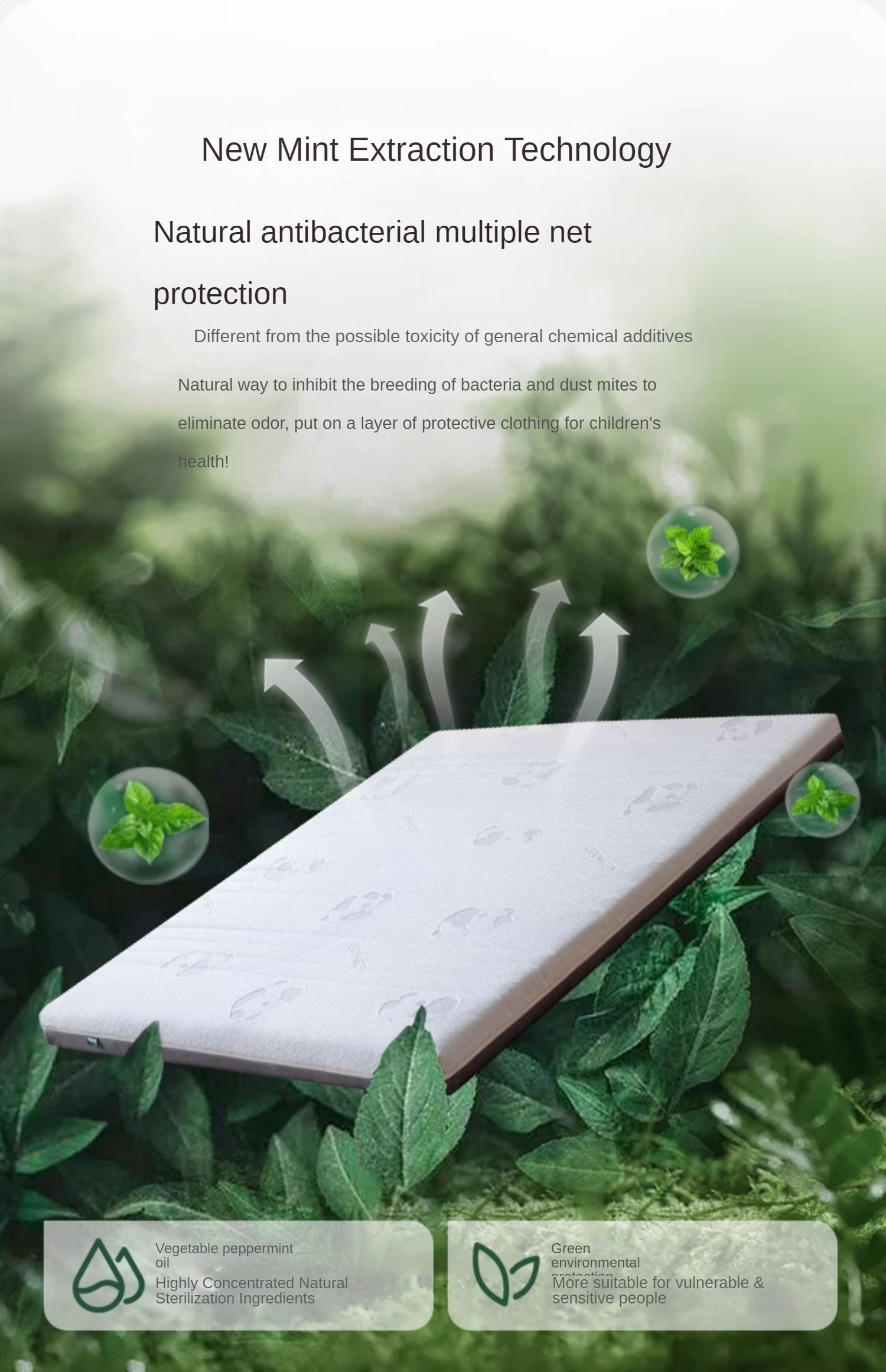 Eco-Friendly Children's Mattress Zero-Glue Firm Mattress with Natural Jute, Coconut Fiber, and Spring Support 15cm, 8 cm