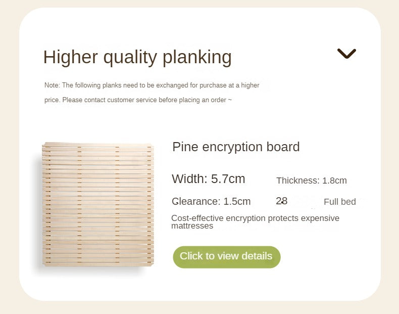 Rubber wood, Poplar solid wood white open box bed