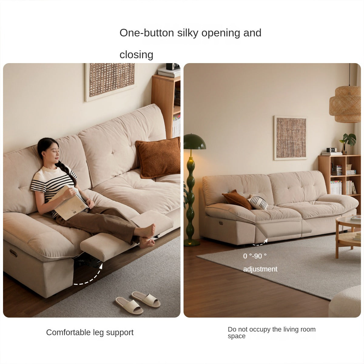 Fabric Sofa Cat Claw Cloth Electric Sofa.