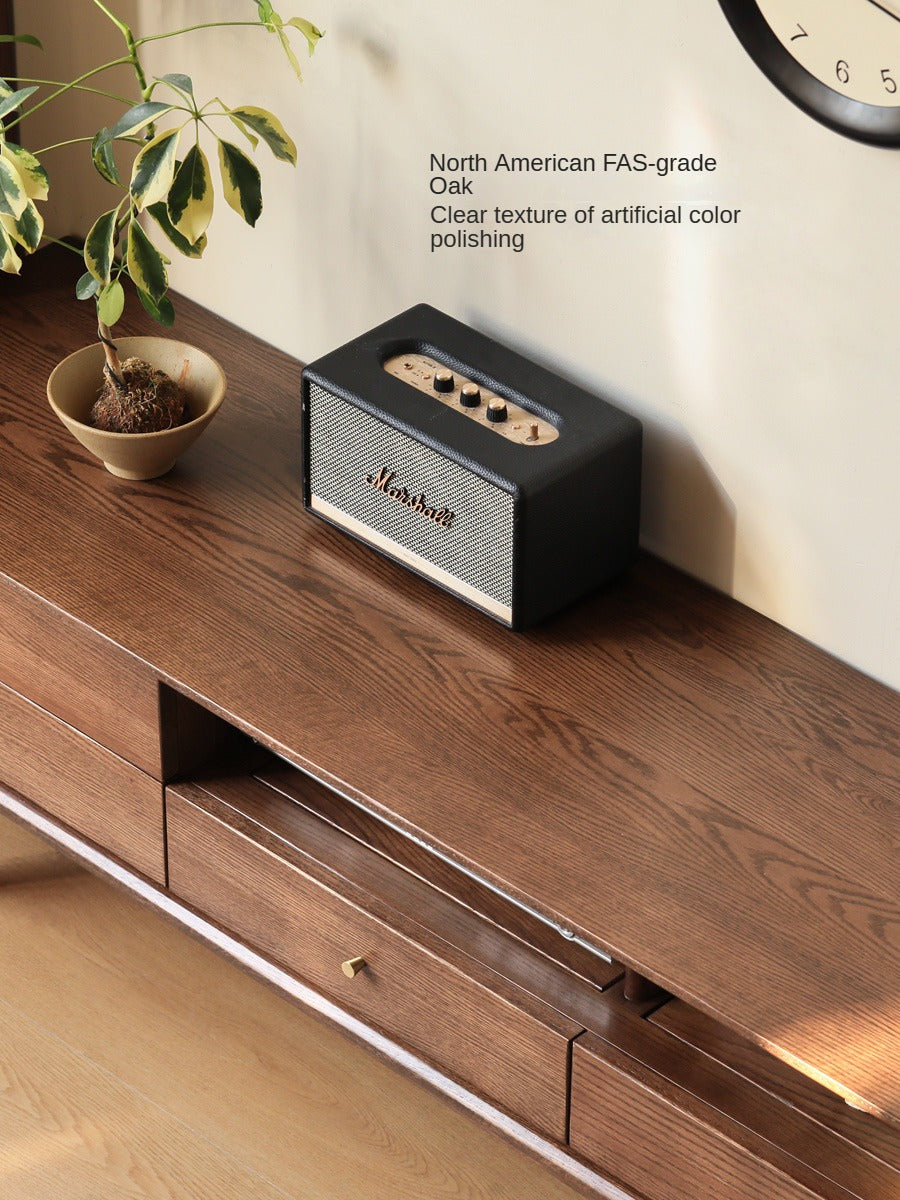 Oak Solid Wood Nordic Modern TV Stand