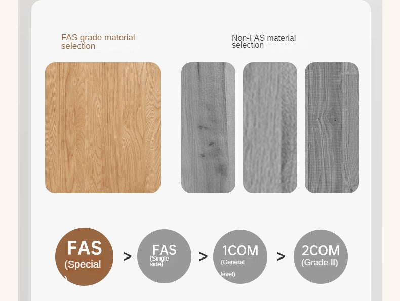 Oak, Ash Solid Wood Genuine Leather Soft Bed